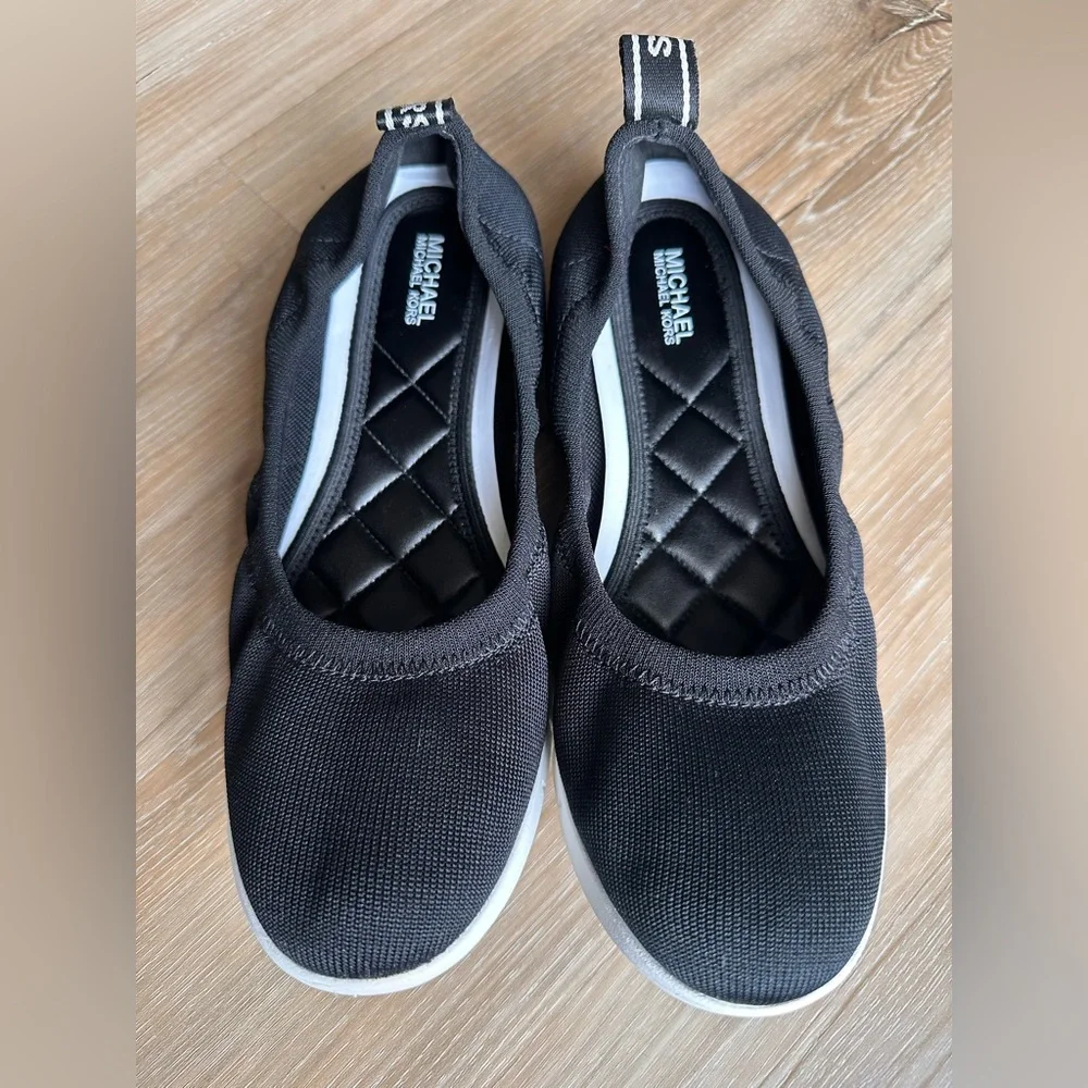 Michael Kors Black and White Flats
